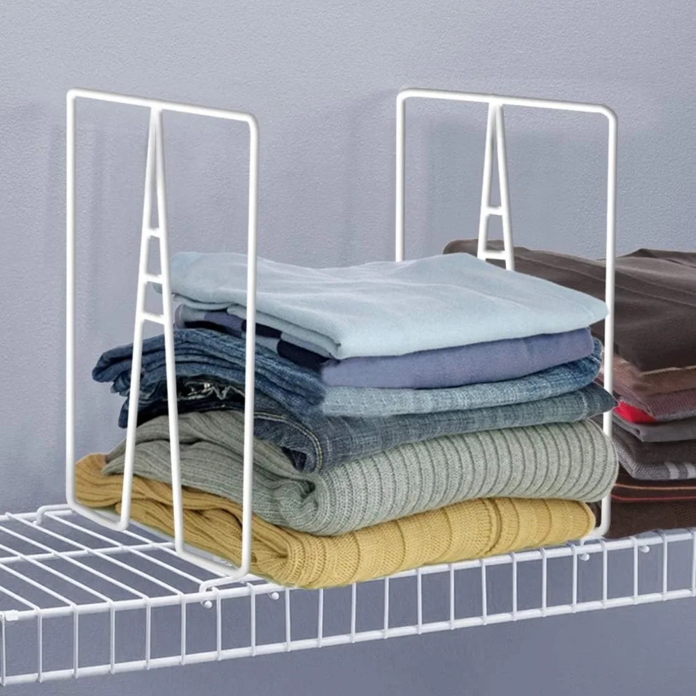 8 Pack Shelf Dividers For Wood Shelves, Closet Organization-12 Inches Tall